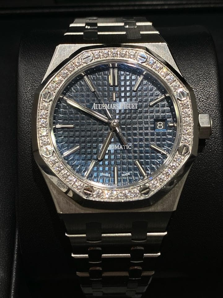 RELOGIO AUDEMARS PIGUET ROYAL OAK DIAMOND 36MM REPLIK