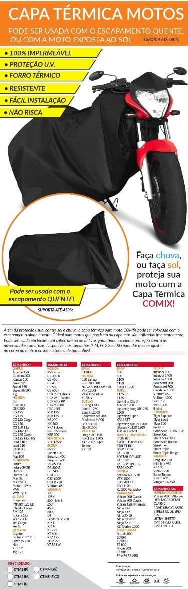 CAPA TÉRMICA PARA MOTOS / 1530 a partir de 39,95 no combo / A cada 02 capas para motos compradas conosco + outras 12 peças automotivas diversas compradas e trocadas conosco, GANHE voucher de até 180,00, consulte condições